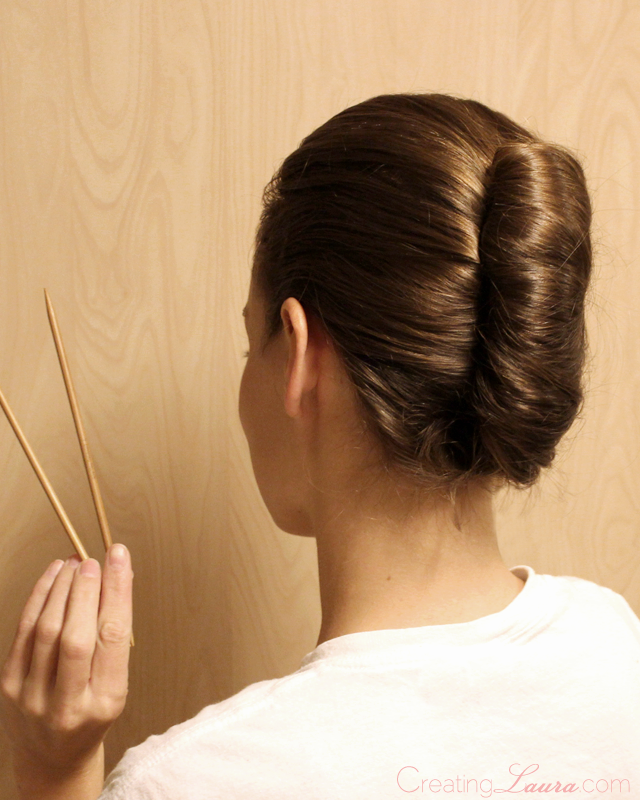 Smooth Dark Brown Symmetrical French Twist Smooth Dark Brown Symmetrical French Twist