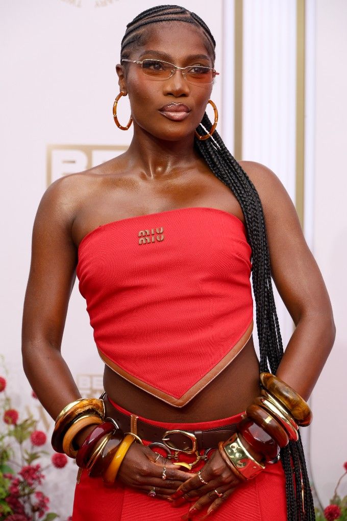 Large Wooden Bangles with a Red Bandeau — Bangle Stacks
