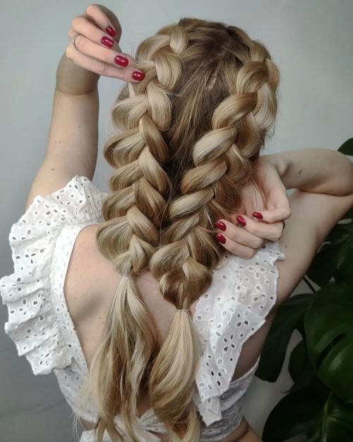 Voluminous Double Dutch Braids — Braids for Long Hair
