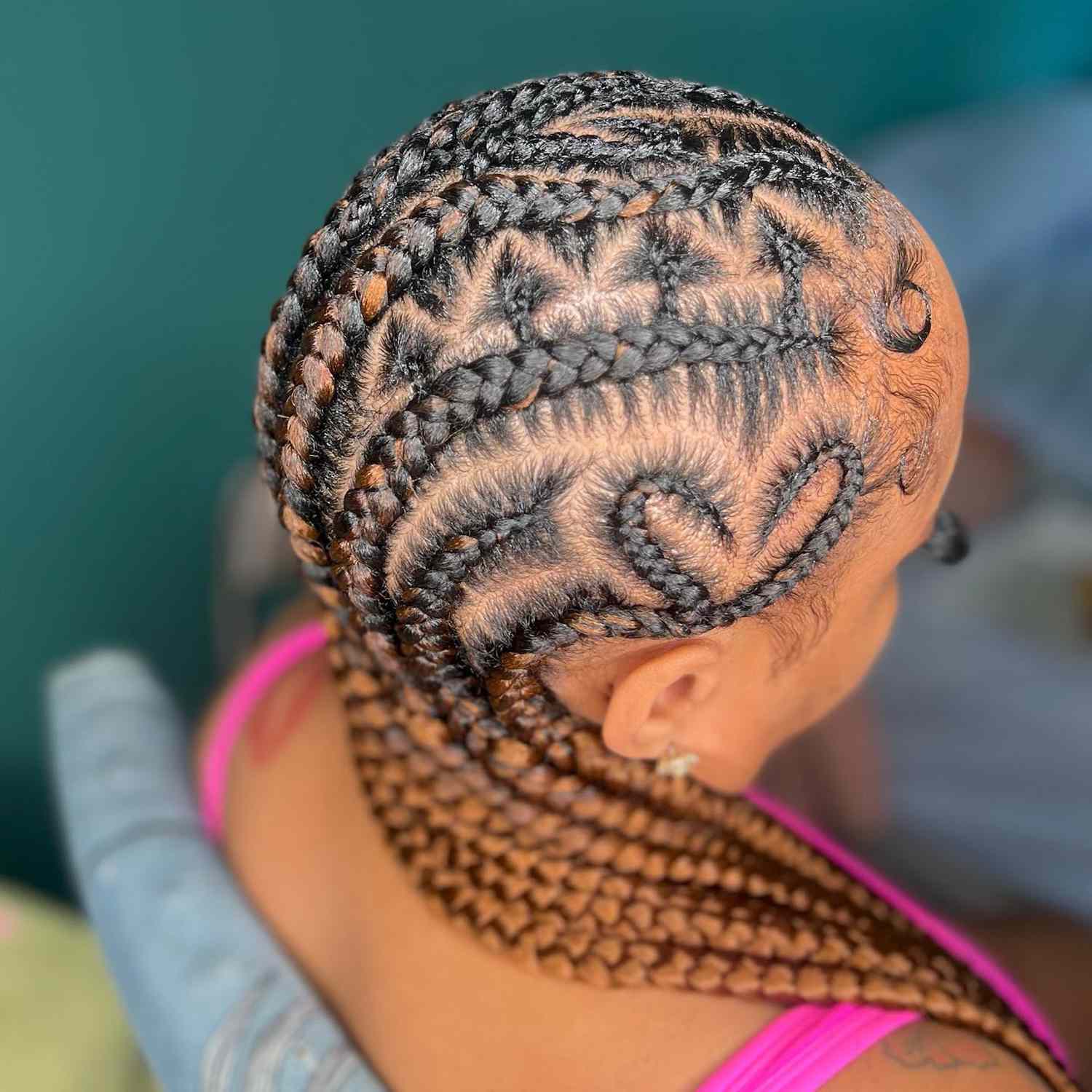 Cornrows with Black and Blonde Ombre — Braid Patterns