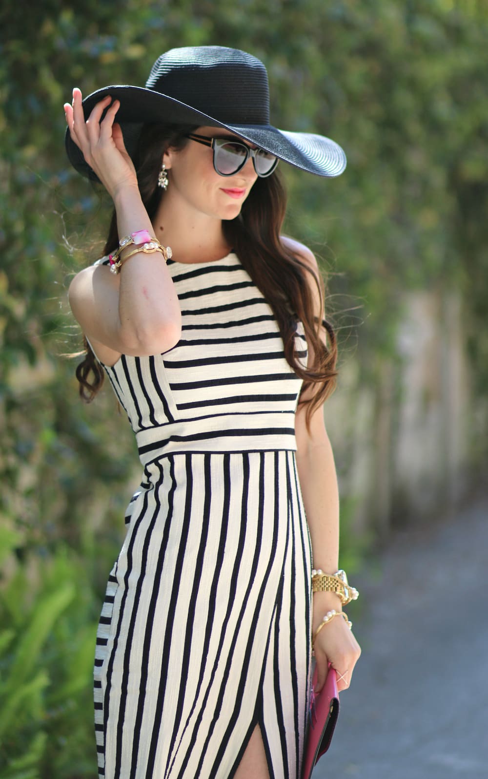 Ribbed Black Turtleneck Meets a Satin Midi Skirt — Black and White Outfits