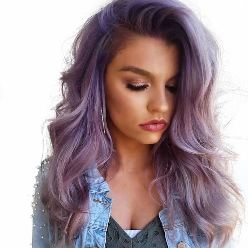 Soft Pastel Lavender Purple with Lighter Ends Soft Pastel Lavender Purple with Lighter Ends — Pastel Purple Hair