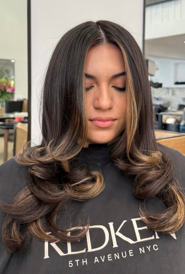 Mocha Brown Money Piece Mocha Brown Money Piece — Face Framing Highlights