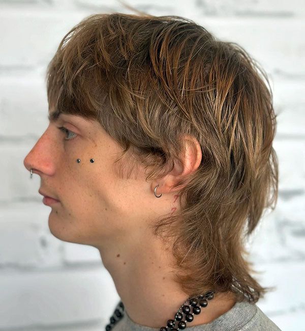 Collarbone Length Shag Mullet With Choppy Bangs — Mod Cut