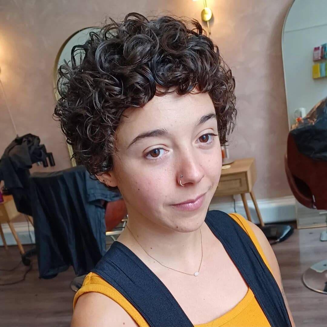 Thick Dark Curls, Air-Dried Definition Thick Dark Curls, Air-Dried Definition — Haircuts for Curly Hair