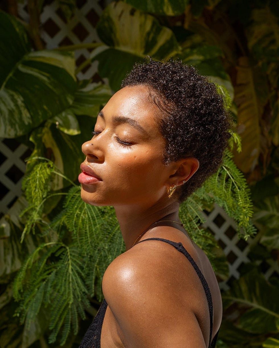 Air-Dried Dark Brown Natural Coils — Big Chop Hairstyles