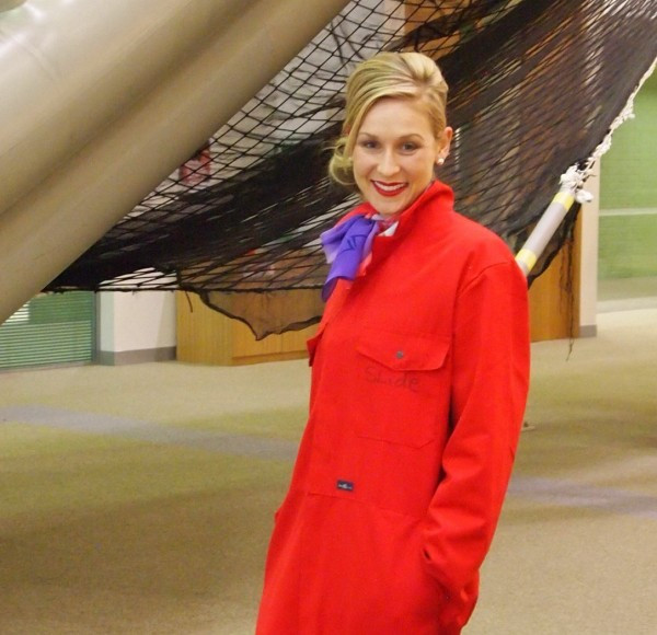 Slicked Back Blonde Bun with Bangs — Hairstyles for Flight Attendants