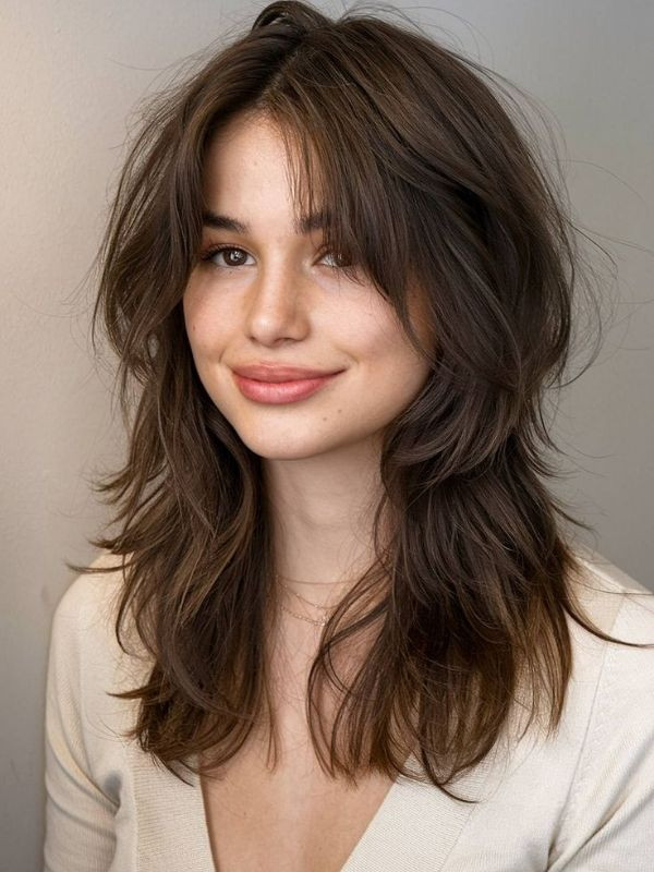 Asymmetrical Bob With Sleek Fringe — Hairstyles for Square Faces