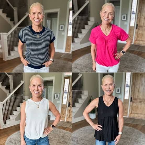 Variety of Tops Paired with Jeans for Casual Looks Variety of Tops Paired with Jeans for Casual Looks — Outfits to Hide Belly