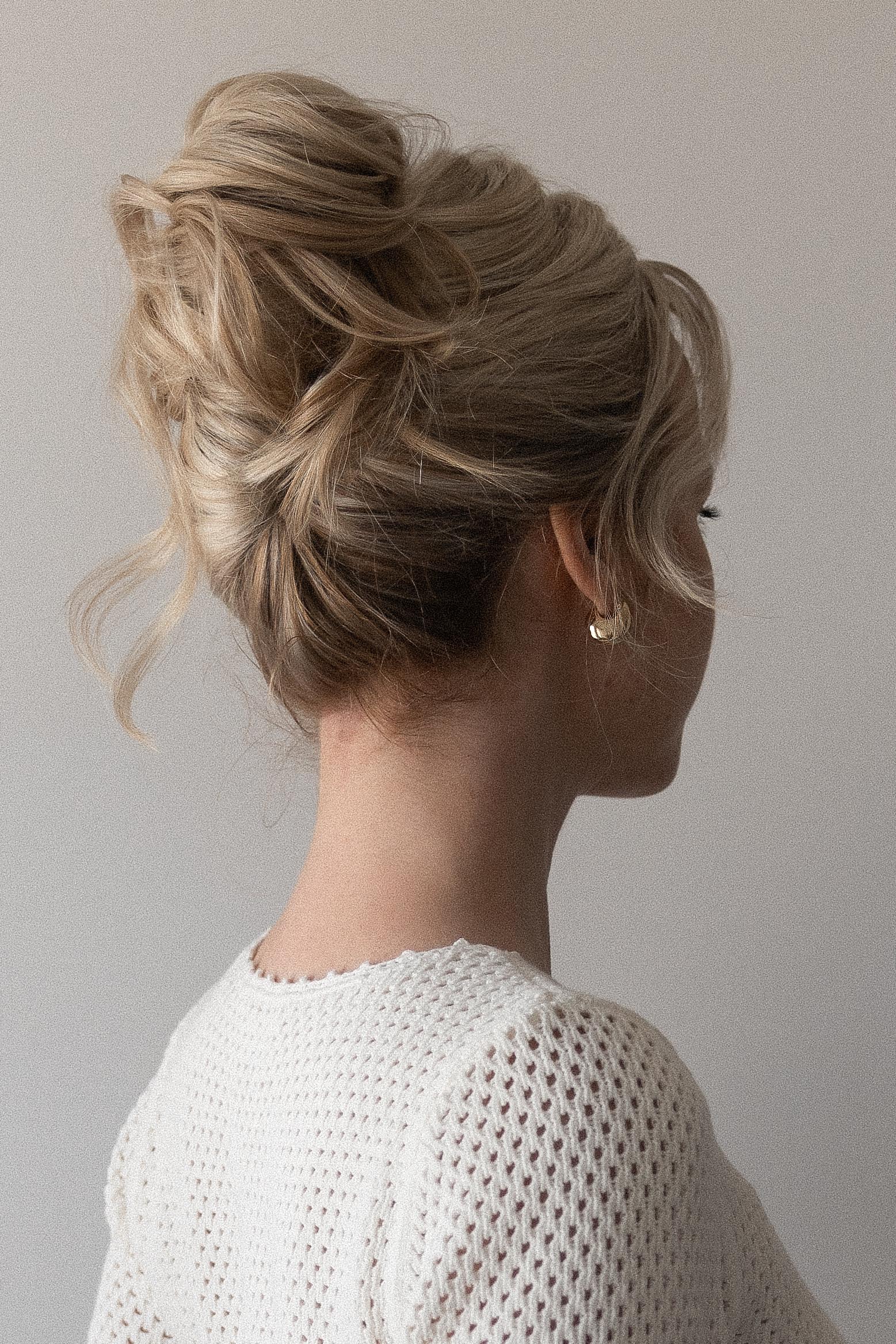 Long Voluminous Ash Blonde High Bun Long Voluminous Ash Blonde High Bun — Bun Hairstyles
