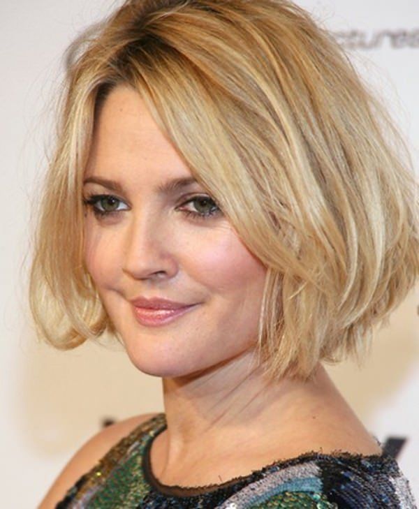 Ash Blonde Layered Bob with Wispy Bangs — Bob for Round Face