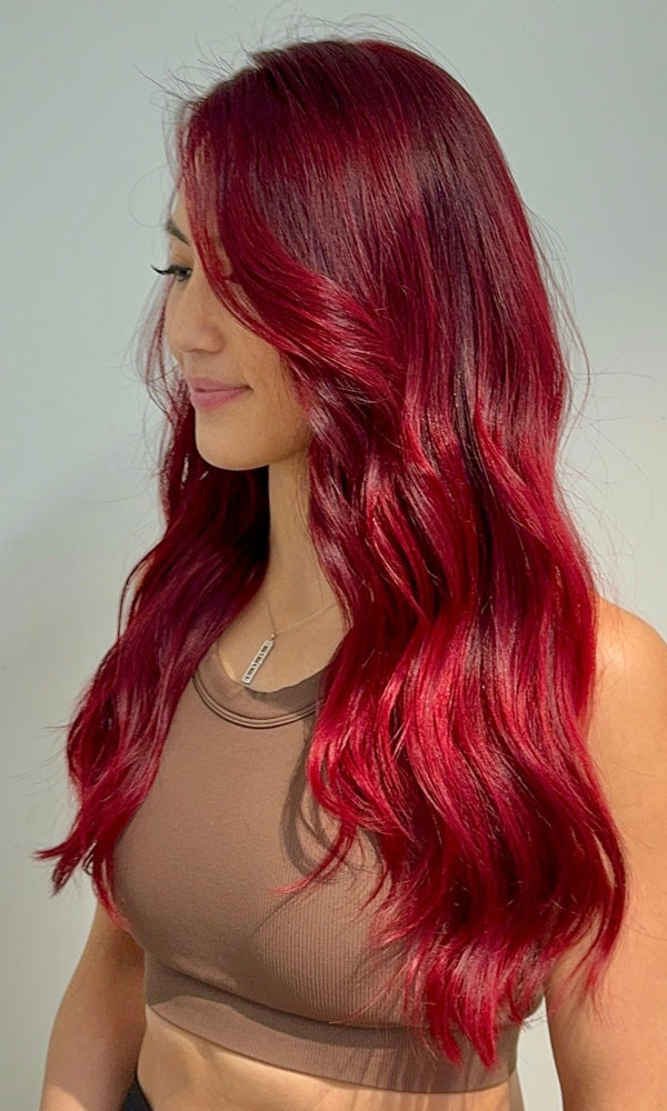 Collarbone Visual Idea — Red Hair Colors