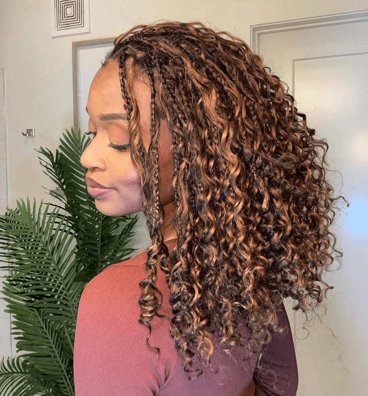 Dimensional Collarbone Curls With Braids — Miracle Knot Braids