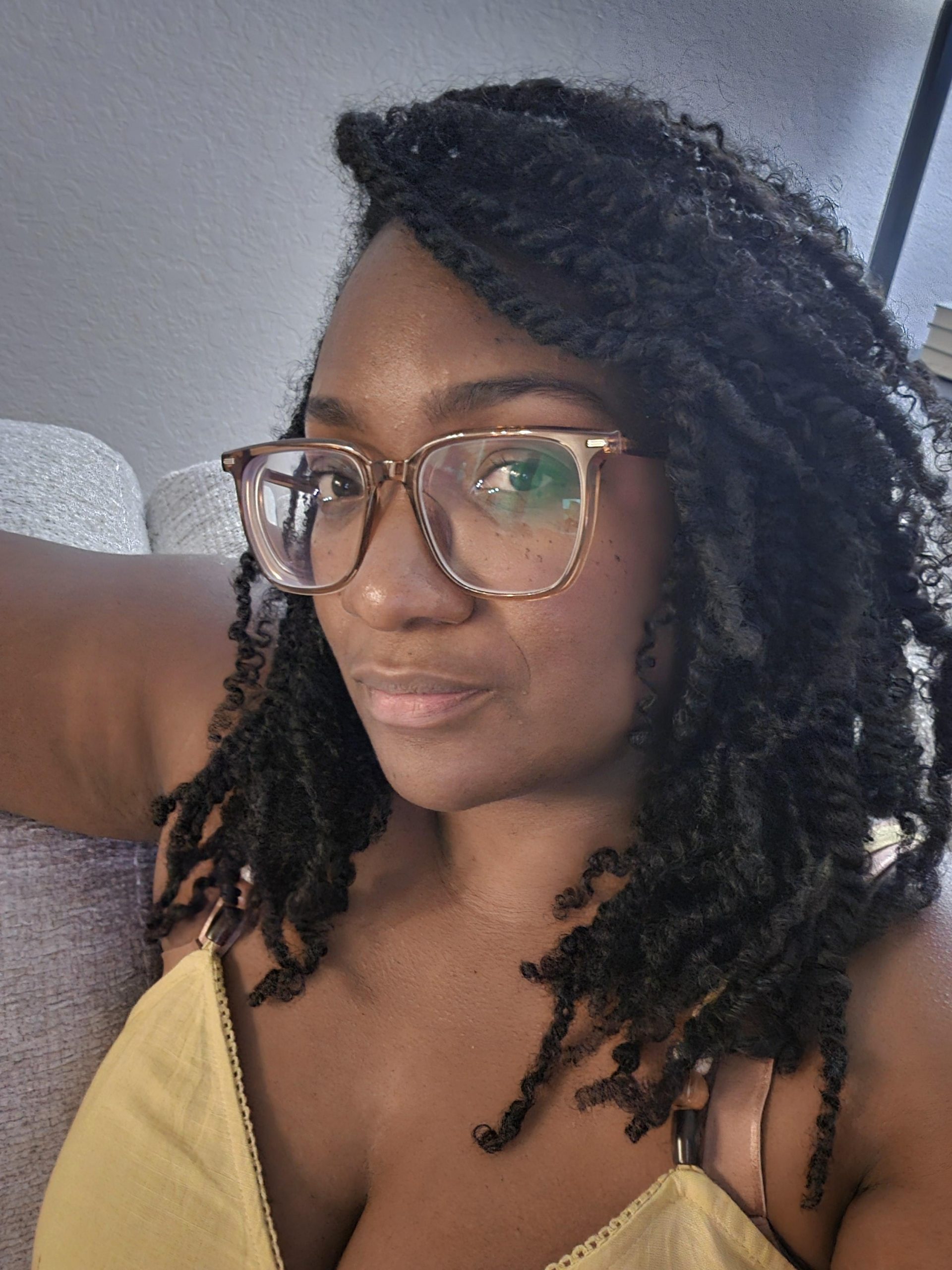 Shoulder-Length Mini Twists with Loose Curls — Boho Twists