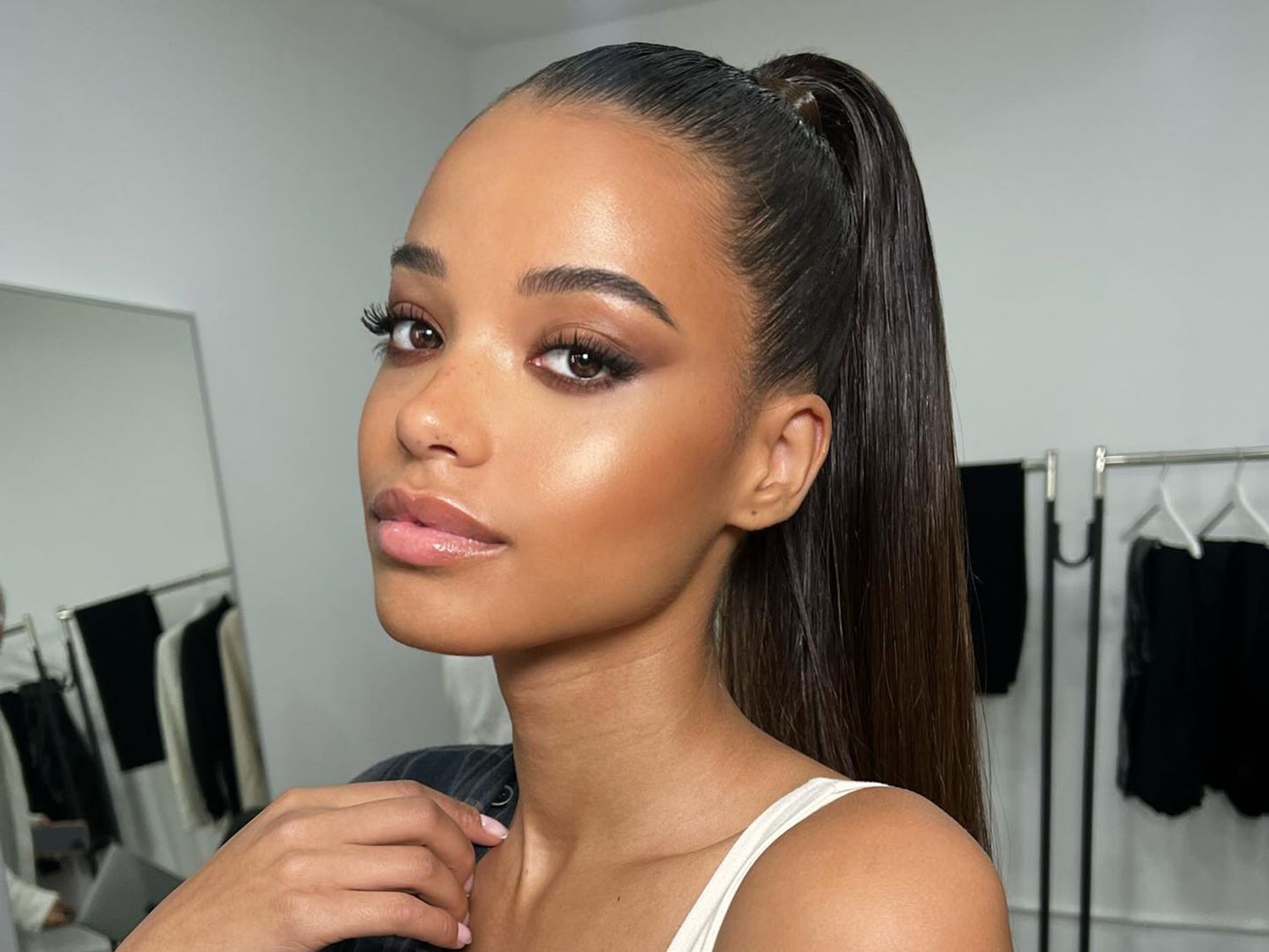 Dark Brown Visual Idea Dark Brown Visual Idea — Ponytail Hairstyles
