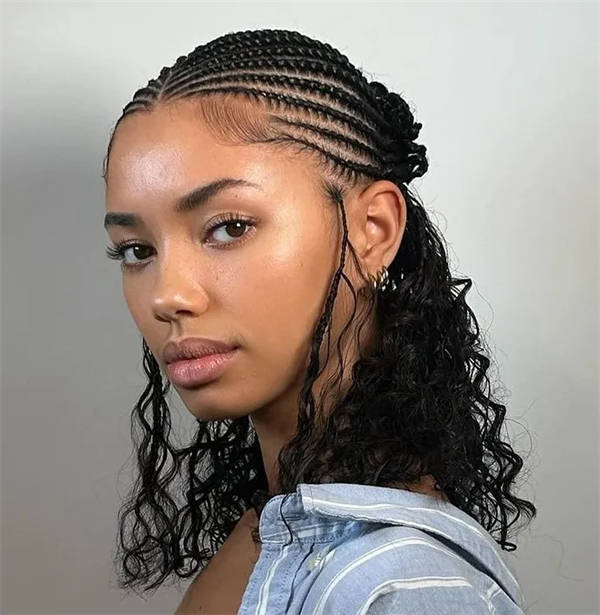 Braids with Loose Wavy Curls Braids with Loose Wavy Curls — Braided Hairstyles for Black Women