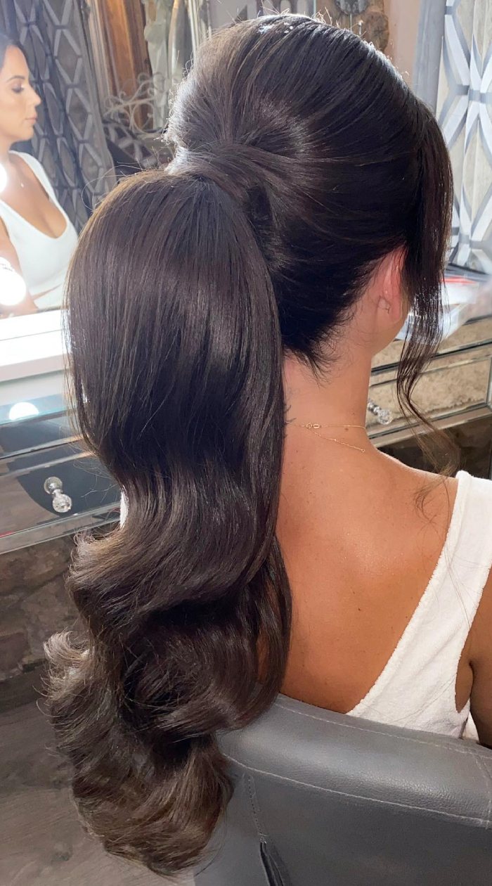 Voluminous High Ponytail With Deep Waves Visual Idea Voluminous High Ponytail With Deep Waves Visual Idea