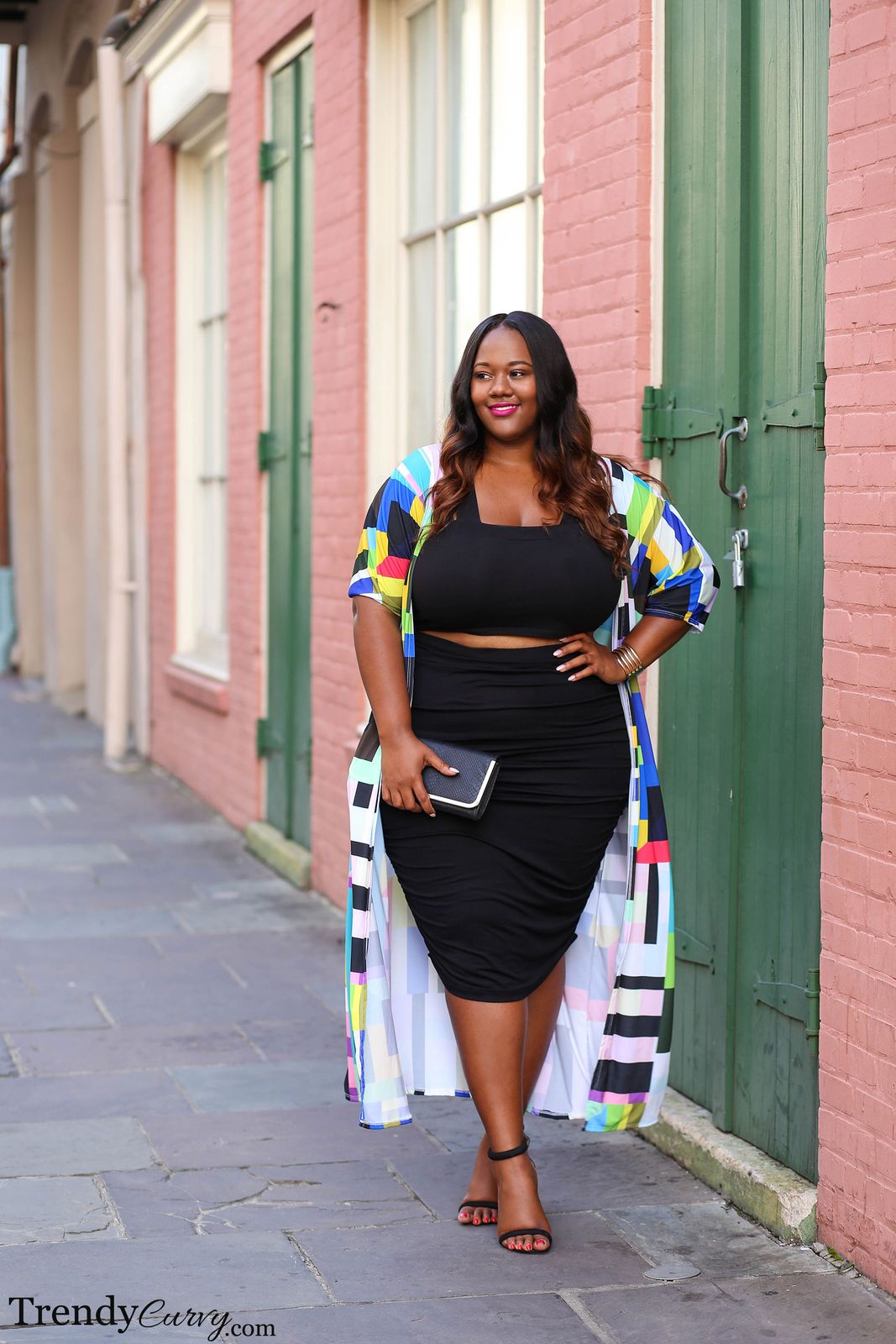 Geometric Duster Kimono Elevates Black Separates Geometric Duster Kimono Elevates Black Separates — New Orleans Outfits