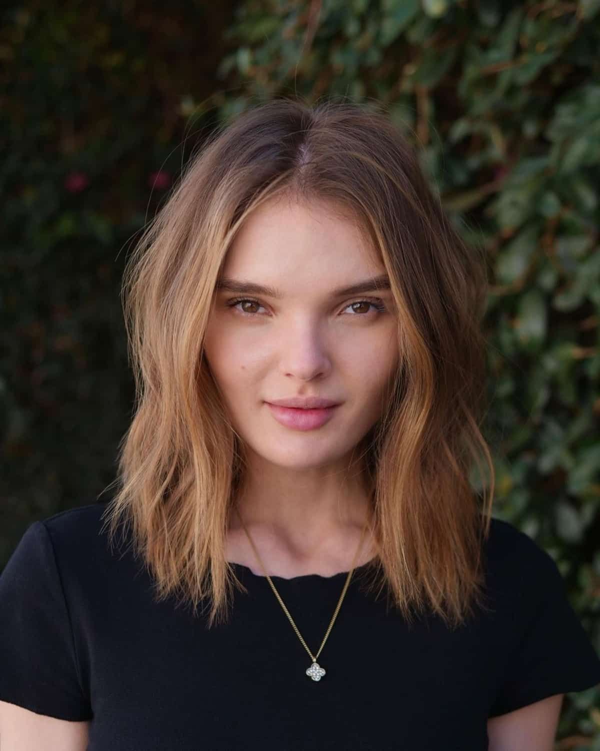 Medium Brown Shag With Textured Layers Medium Brown Shag With Textured Layers — Shag Haircut
