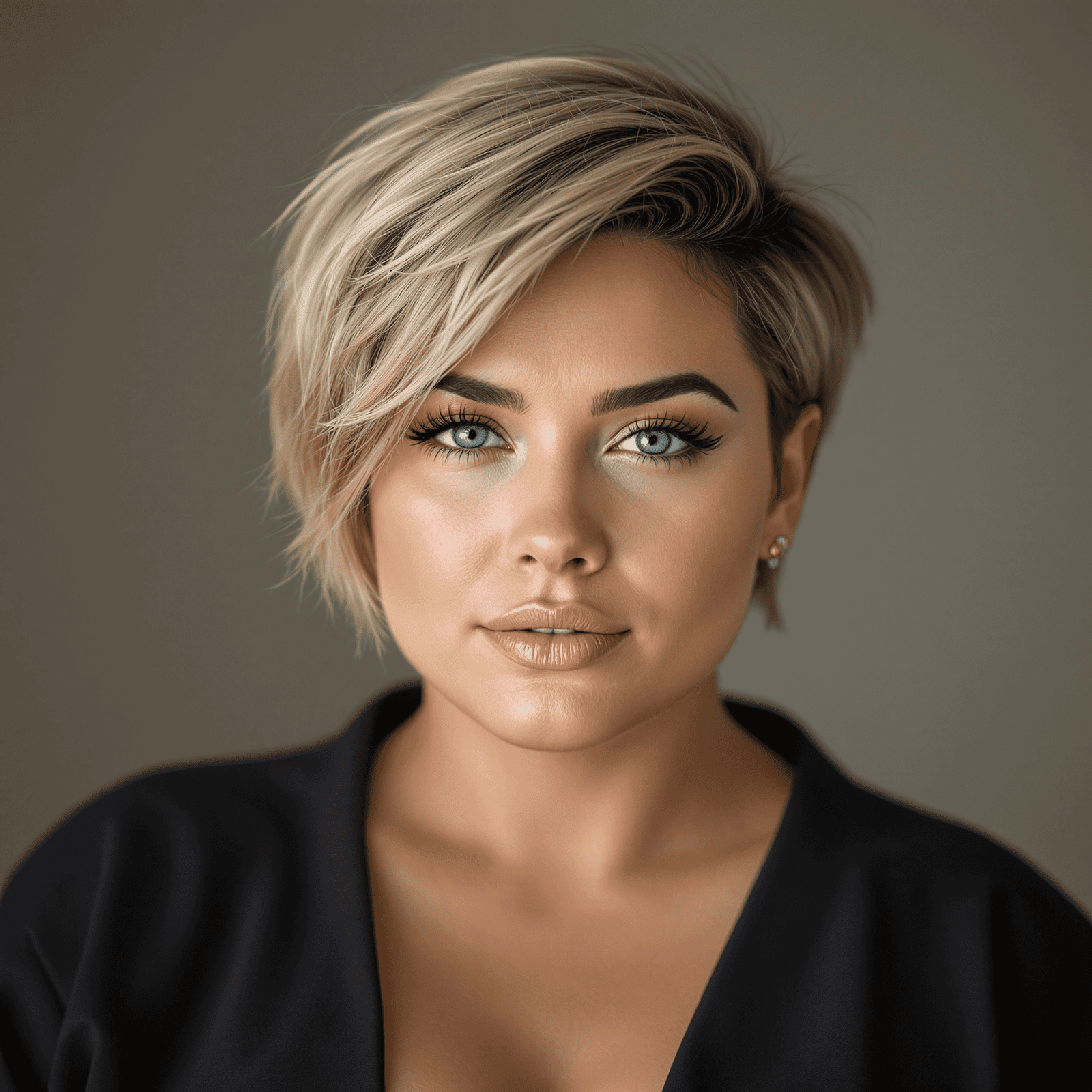 Asymmetrical Ash Blonde Pixie Asymmetrical Ash Blonde Pixie — Pixie Cut for Round Face