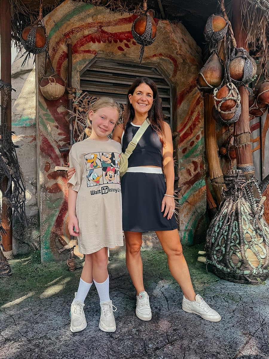 Effortless T-Shirt Dress with Themed Accents — Theme Park Outfits