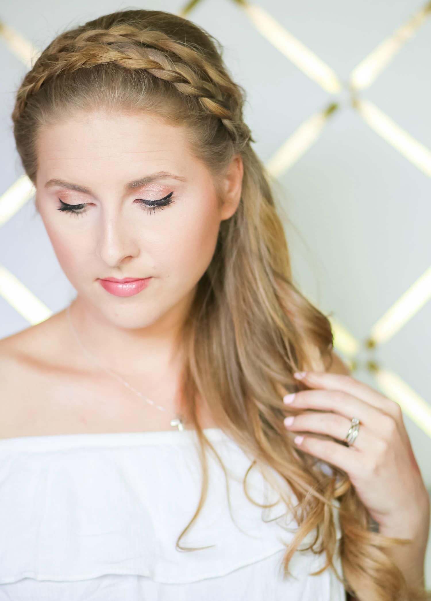 Light Blonde Visual Idea — Headband Hairstyles