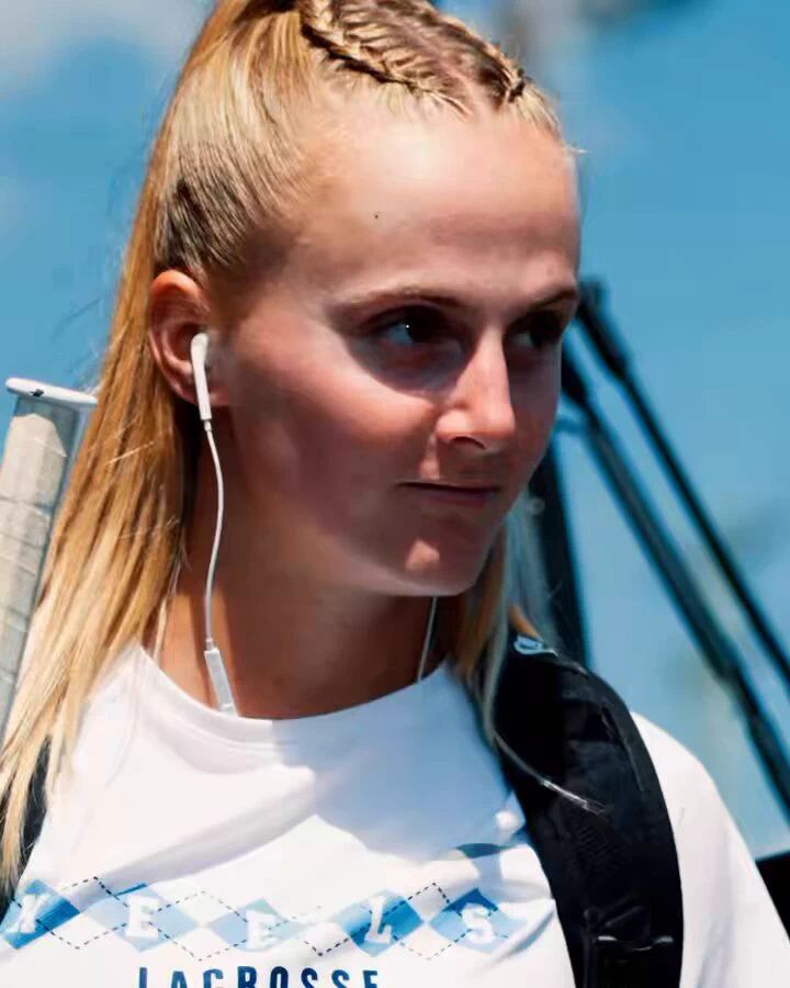 Mid-Back Blonde Ponytail with Face-Framing Braids Mid-Back Blonde Ponytail with Face-Framing Braids — Lacrosse Hairstyles