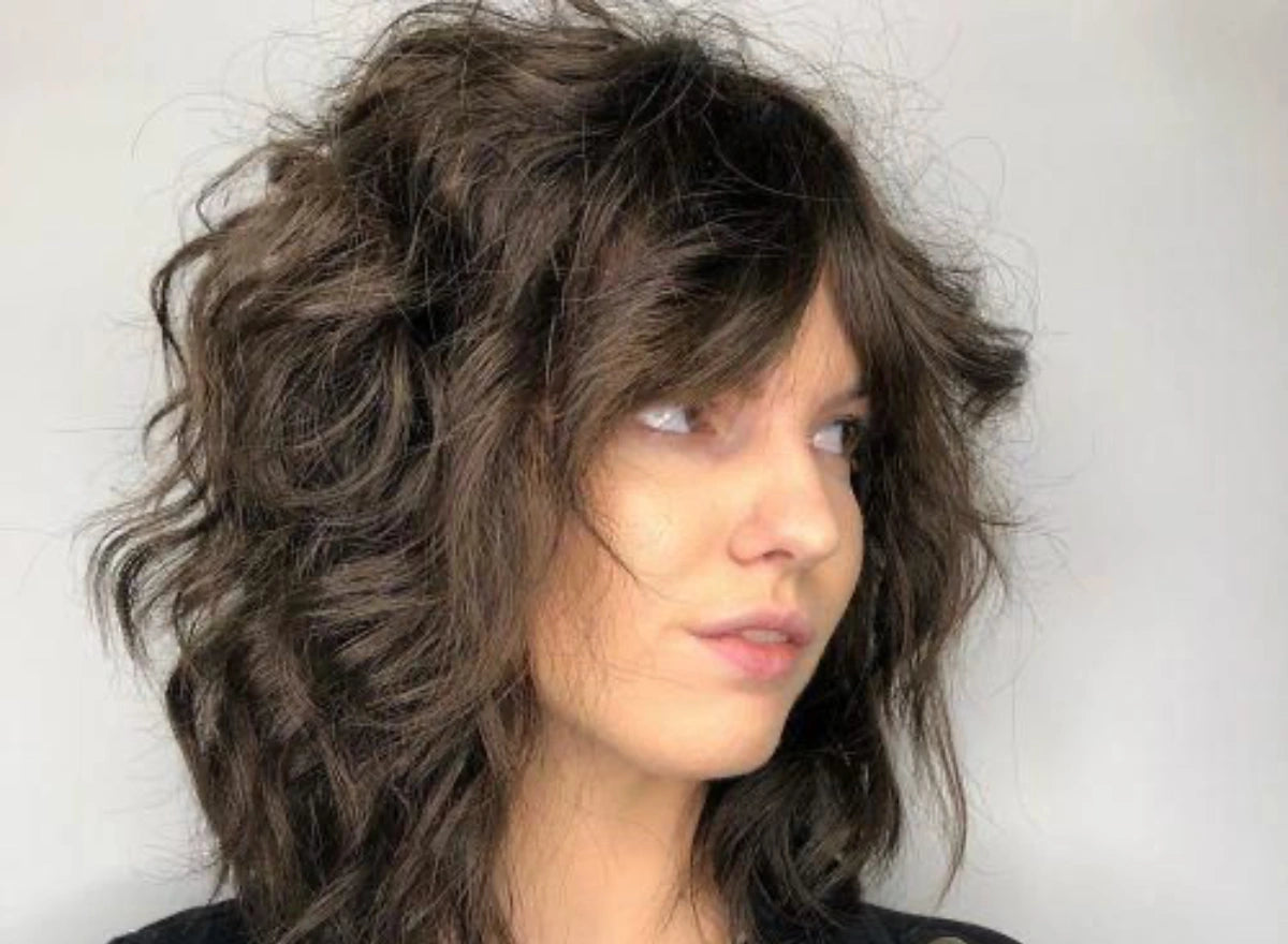 Shaggy Dark Brown Bob With Curtain Bangs Shaggy Dark Brown Bob With Curtain Bangs — 2B Hairstyles