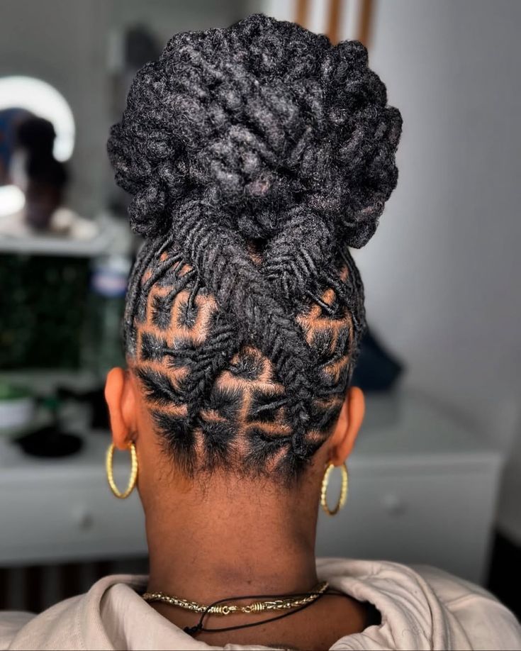 Geometric Braided Front Ponytail — Loc Ponytail