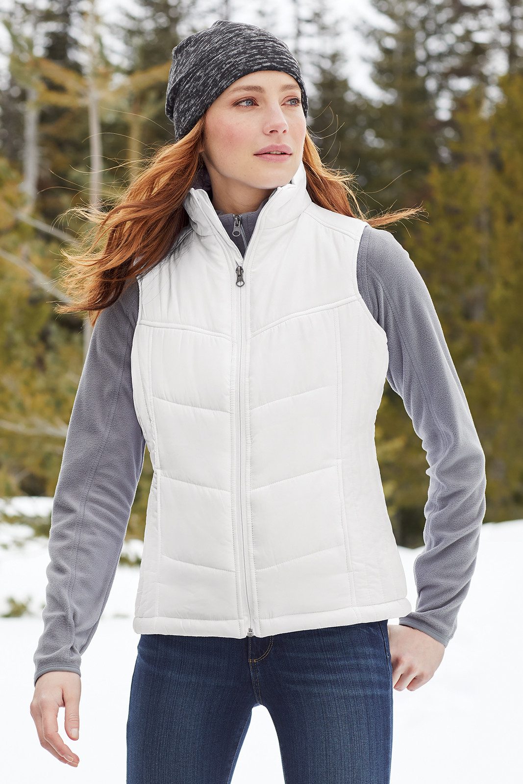 Cozy White Quilted Puffer Vest for Winter Warmth Cozy White Quilted Puffer Vest for Winter Warmth — Vests