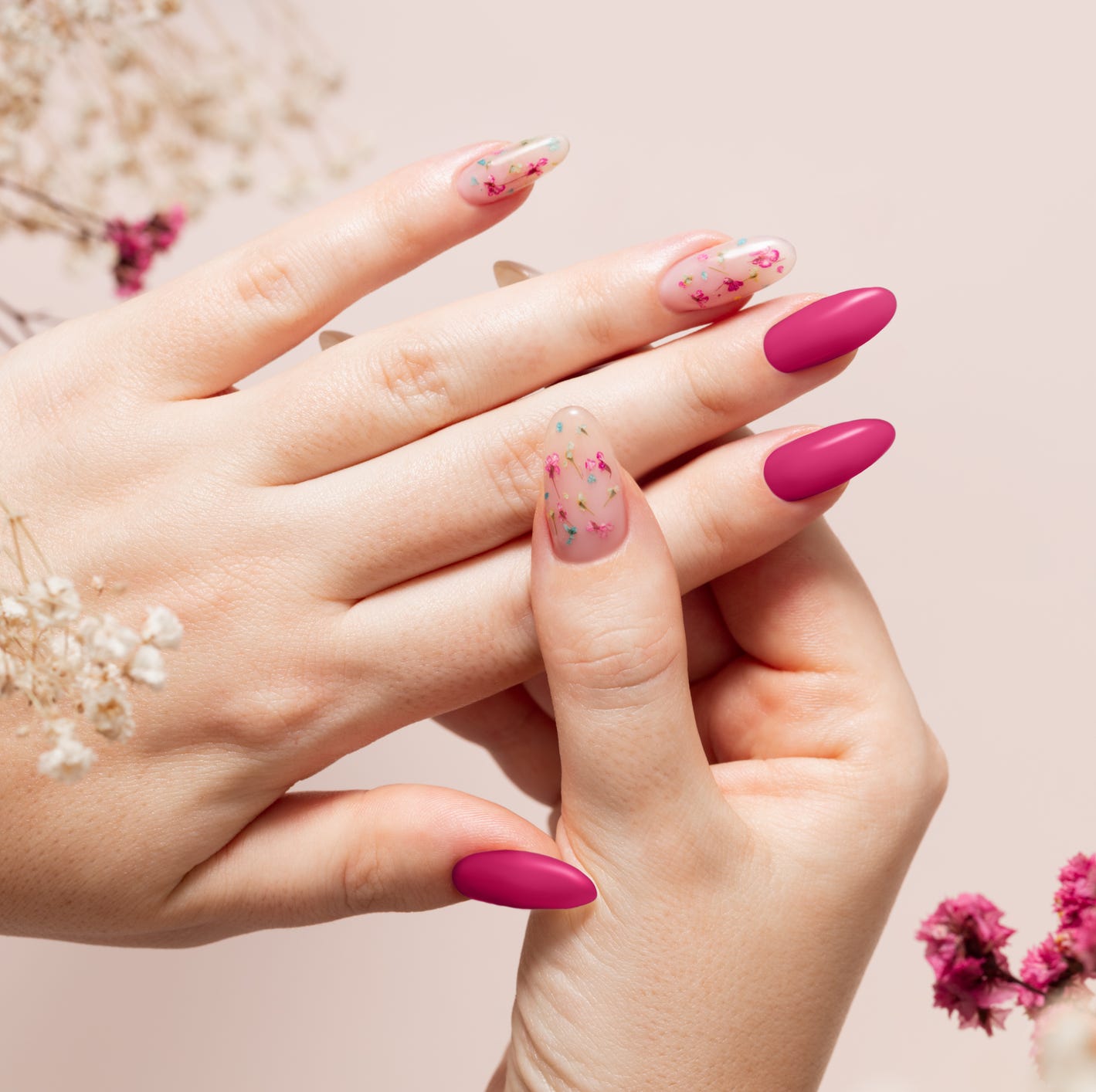 Magenta and Flower Jelly Mix Magenta and Flower Jelly Mix — Mom Nails