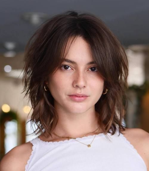 The Lived-In Shag for Diamond Faces The Lived-In Shag for Diamond Faces — Hairstyles for Diamond Faces