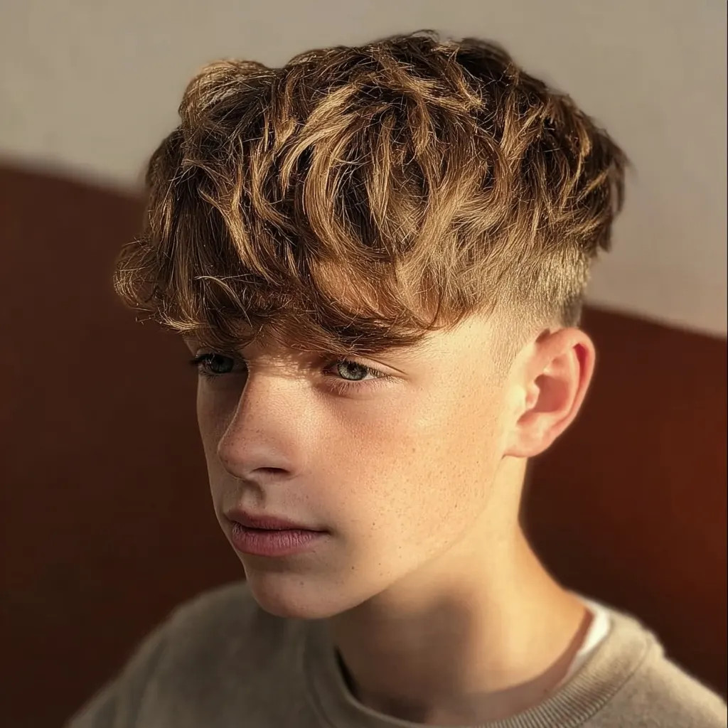 Textured Crop With Side Fringe Textured Crop With Side Fringe — Boys Haircuts