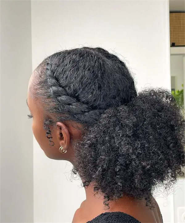 High Ponytail With Braided Detail High Ponytail With Braided Detail — 4A Hairstyles