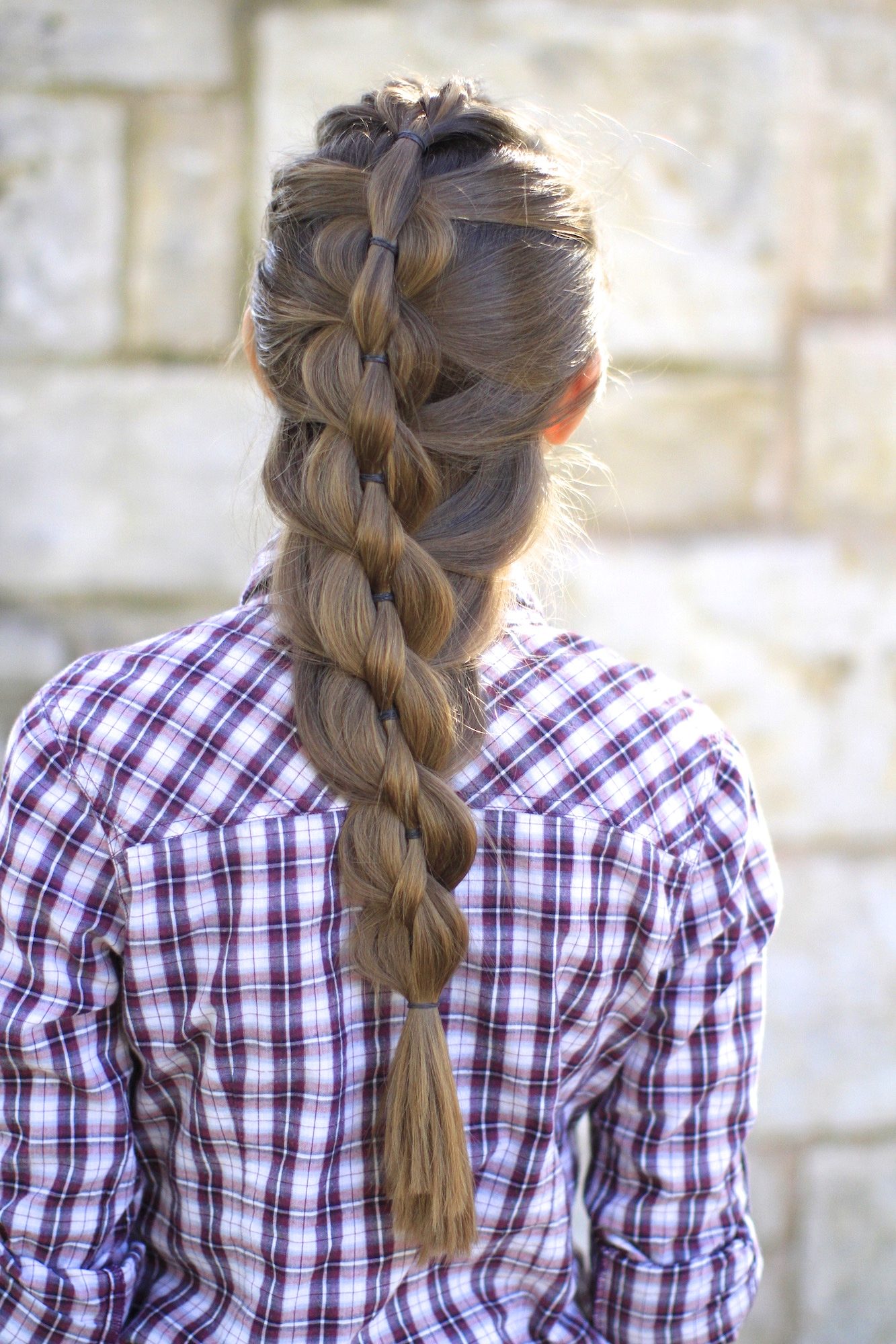 Voluminous Brown Pull-Through Braid — Pull Through Braid
