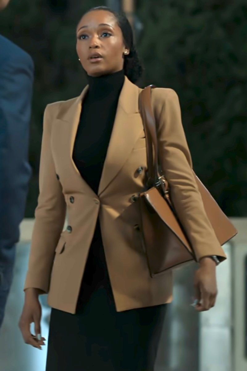 Camel Blazer with Black Turtleneck and Pencil Skirt Camel Blazer with Black Turtleneck and Pencil Skirt — Lawyer Outfits