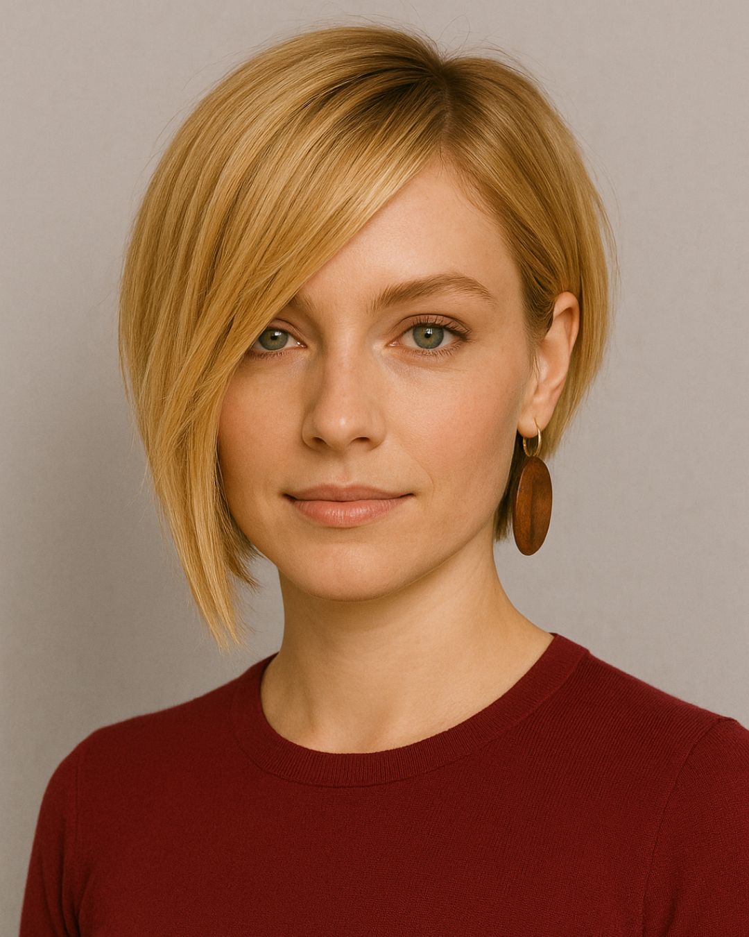 Asymmetrical Blonde Bob — Hairstyles for Short Hair