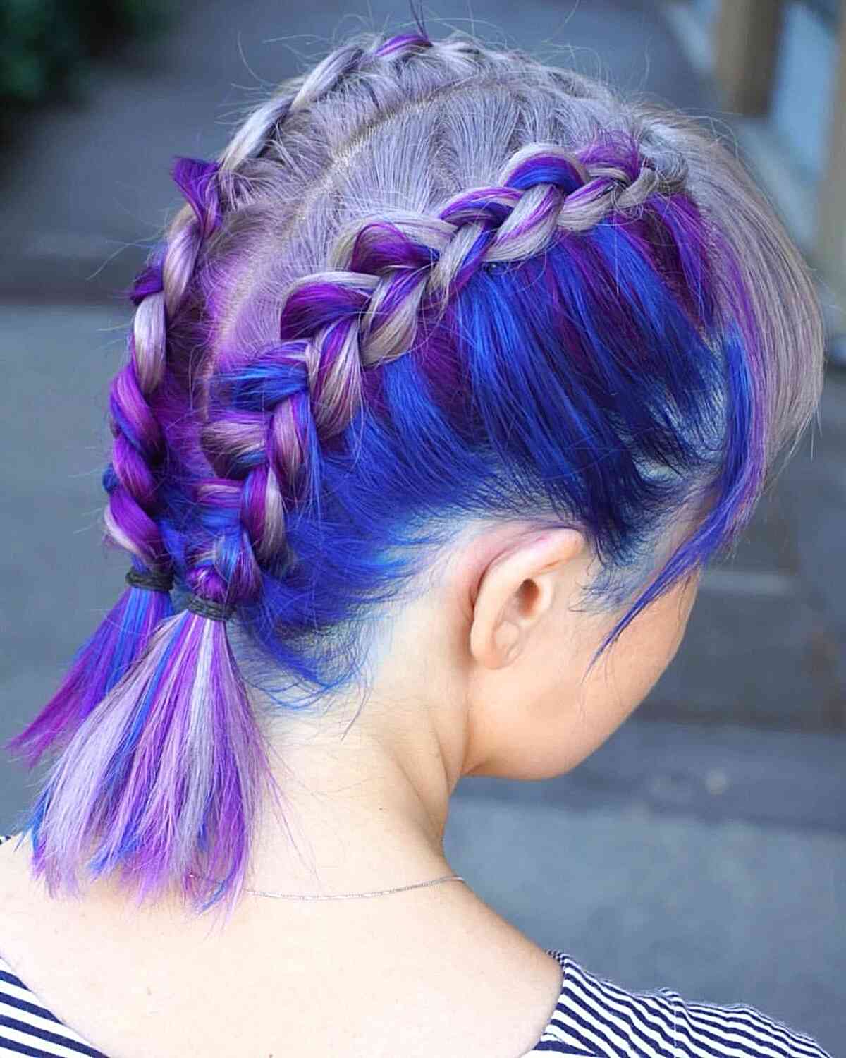 Loose Ash Blonde Braids With Face-Framing Strands — Two Braids