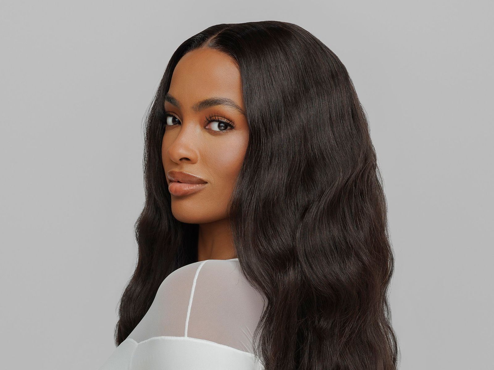 Smooth Black Waves Smooth Black Waves — Frontal Sew In