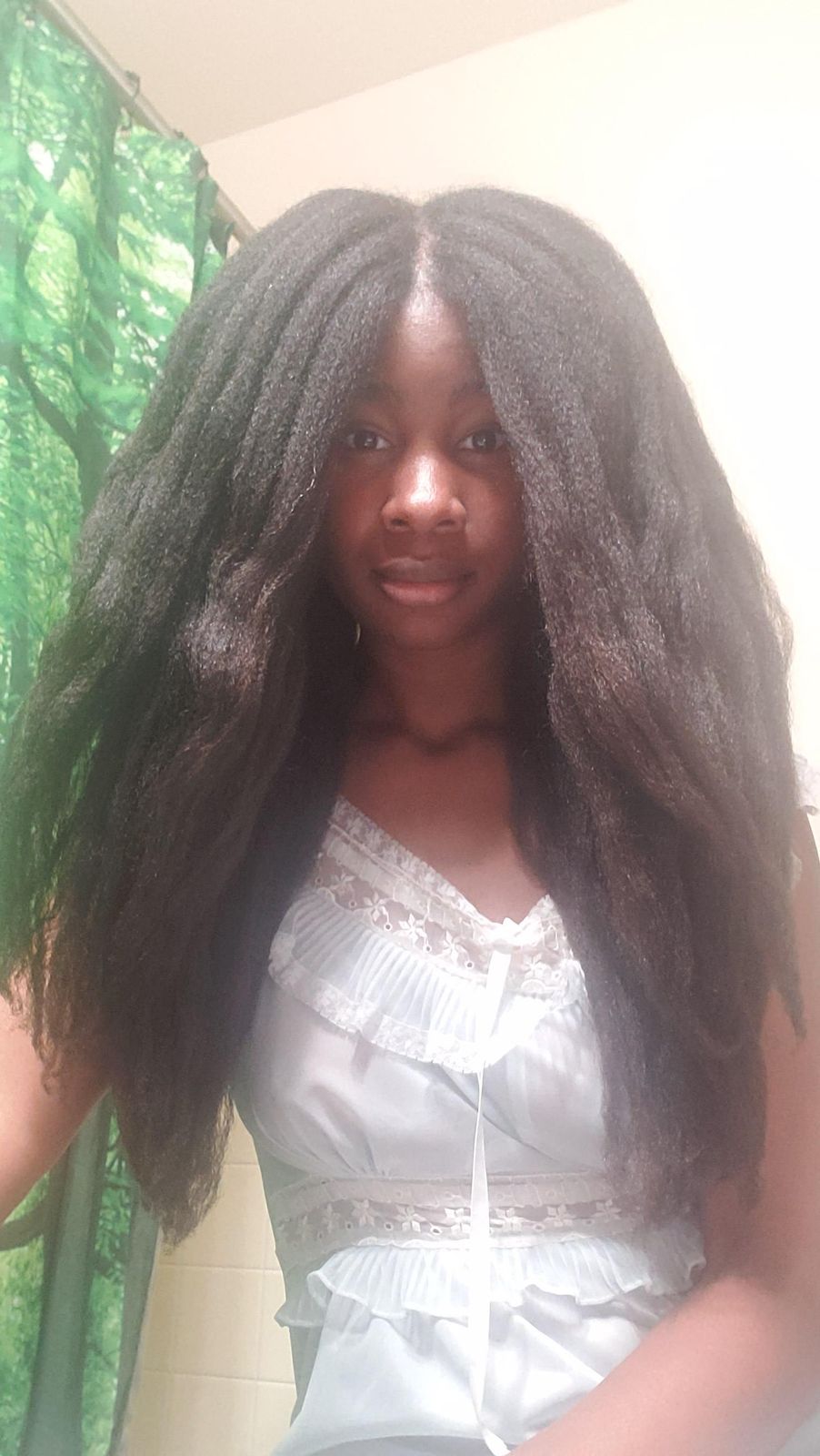 Black Mid-Back Coily Fluffy Blowout Black Mid-Back Coily Fluffy Blowout — Blowout Natural Hair