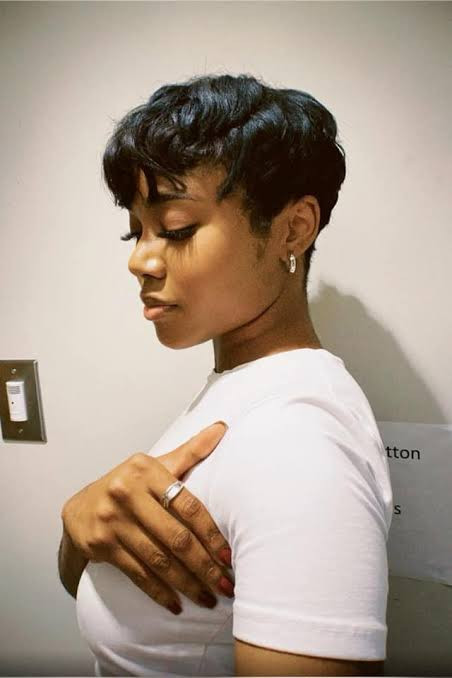 Thick Wavy Pixie With Piecey Bangs — Short Relaxed Hairstyles