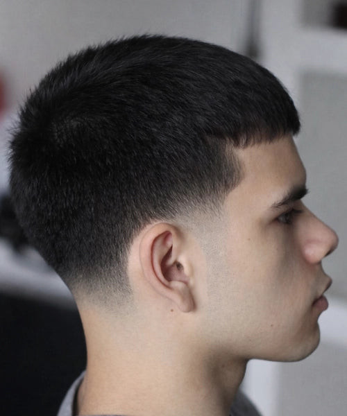 Chin Visual Idea Chin Visual Idea — Low Taper Fade Straight Hair