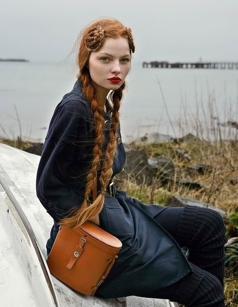 Artistic Wavy Ginger Braids Artistic Wavy Ginger Braids
