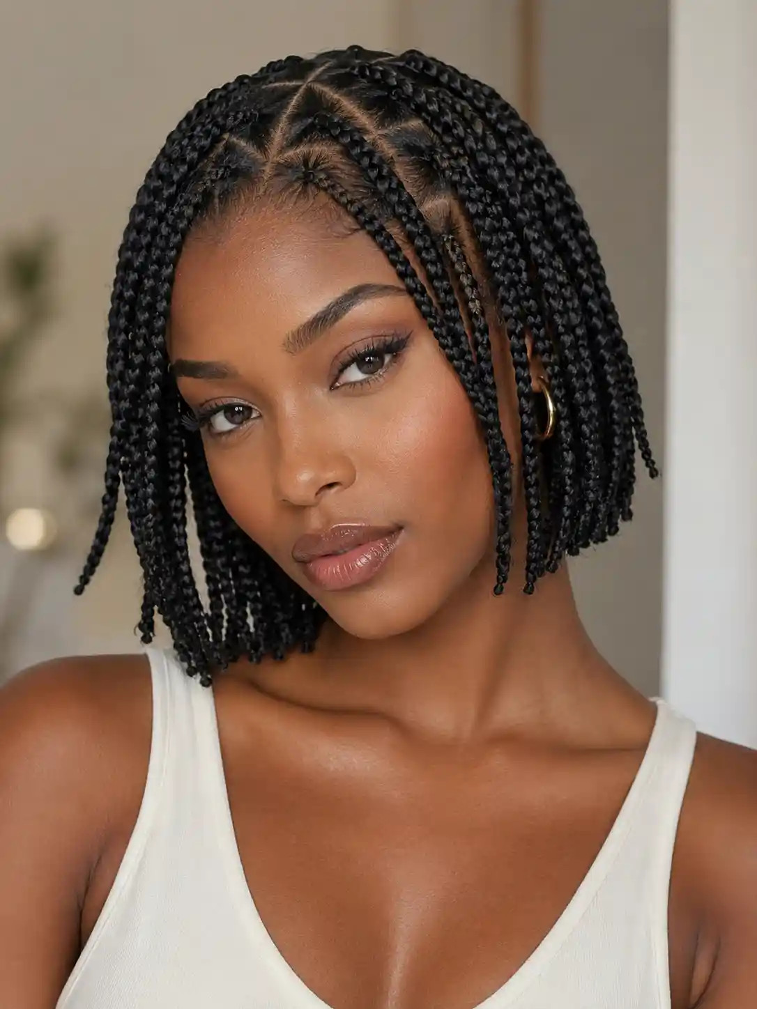 Bob Length Braids With Triangle Parts Bob Length Braids With Triangle Parts — Triangle Part Braids