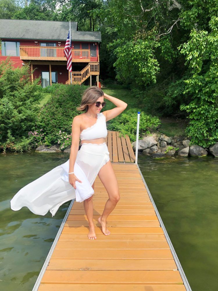 Flowing Wrap Skirt with Bikini for a Lakeside Vacation — Lake Outfits