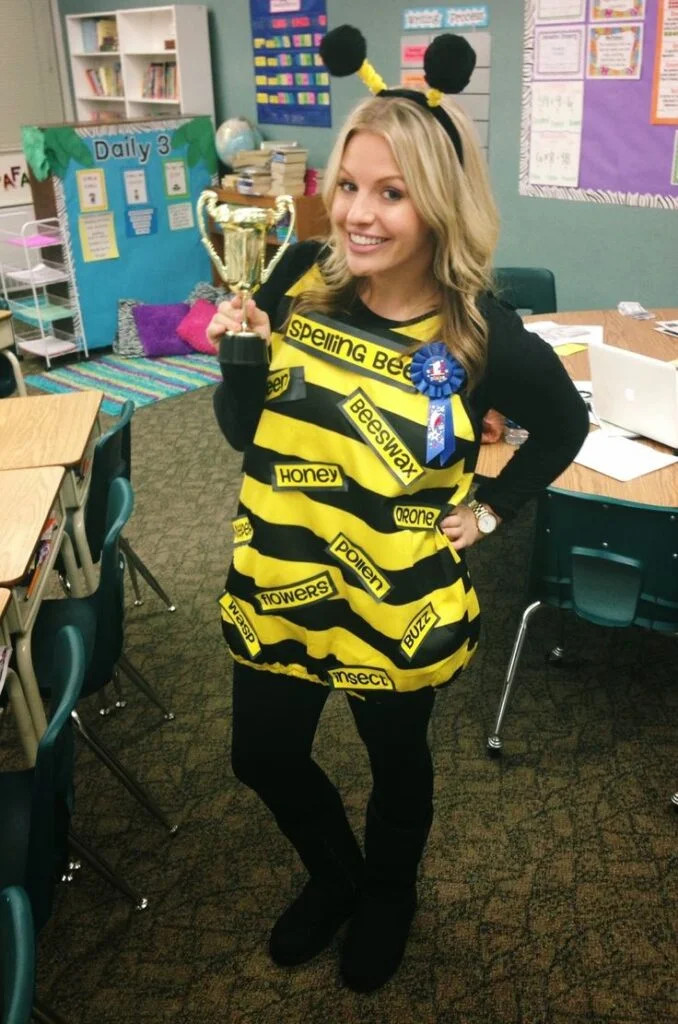 Bee-Themed Apron Costume for a Fun Event — Preschool Teacher Outfits