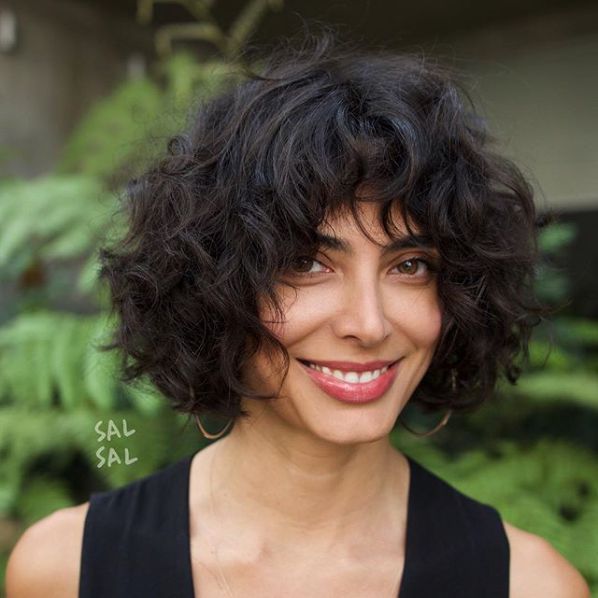 Air Dried Dark Brown Shag — Short Haircuts