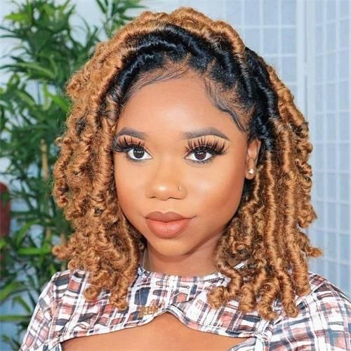 Honey Blonde Bob With Dark Roots Honey Blonde Bob With Dark Roots — Butterfly Locs Bob