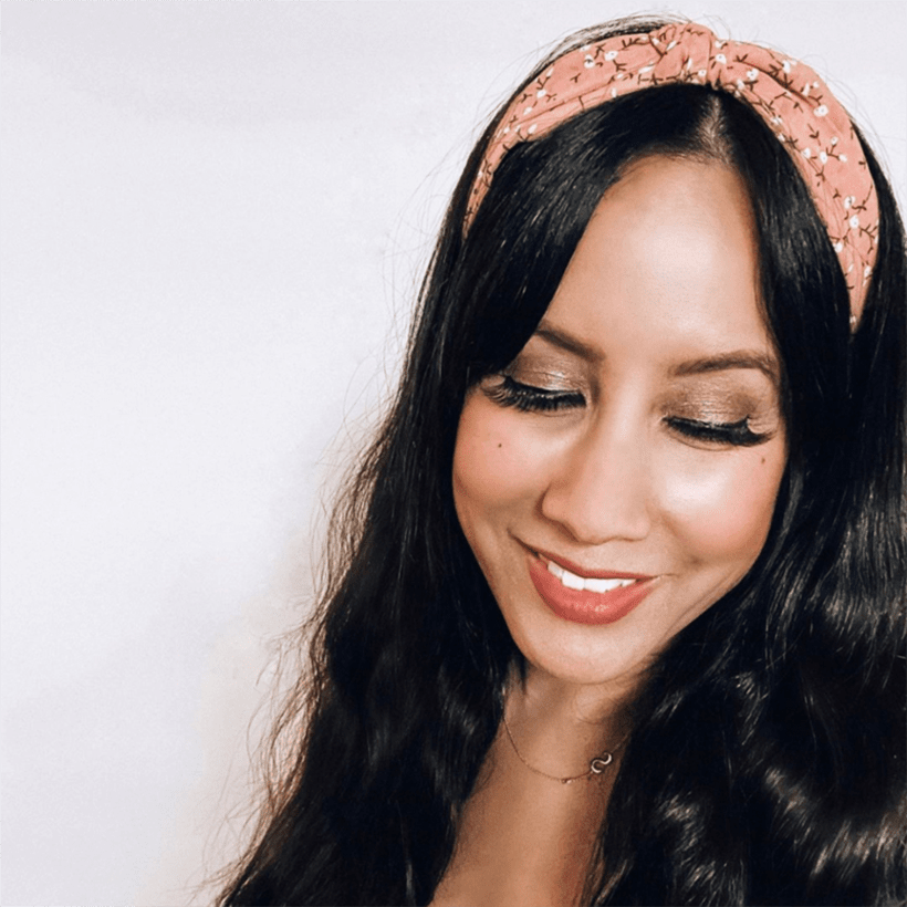 Chest Length Loose Waves With Knotted Headband — Headband Hairstyles