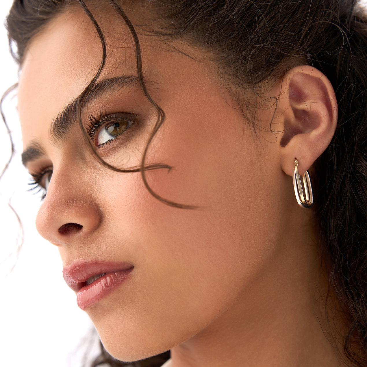 Classic Mixed Metal Hoop Earrings Classic Mixed Metal Hoop Earrings — Mixed Metal Jewelry